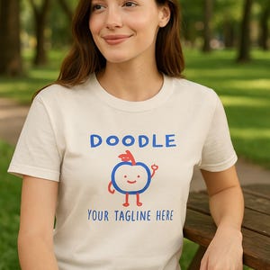 Camiseta personalizada con dibujo: camiseta personalizada con un personaje adorable / Añade tu propio eslogan / Regalo divertido de camiseta de dibujos animados para amigos e hijos