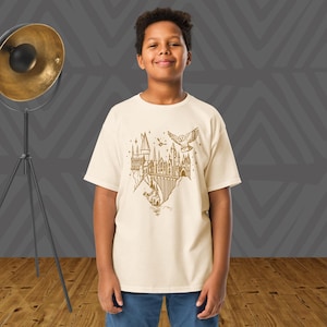 Magical Castle Book Shirt, Fantasy World T-Shirt, Witchery School Tee, Universal Studios Outfit, Magic Owl Gift, Castle Book Lover Tee