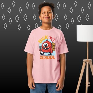 Back to School Monster T-Shirt, Funny Kids School Tee, First Day of School Shirt, Cute Cartoon Student Tee, Elementary Classroom Shirt