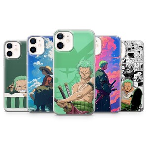 One Piece Zoro Ruffy Hülle für iPhone 16e, 15, 14, 13, 12 Samsung S25Ultra S24 S23 S22 A16 A56 A35 Pixel 9 Pro 8A