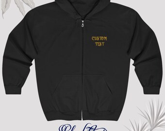 Custom Embroidered Zip Hoodie