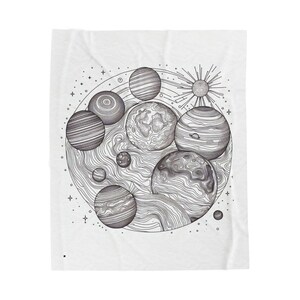 Samt-Plüsch-Decke mit Galaxy-Thema | Gemütliches Weltraum-Dekor für Astronauten-Liebhaber, Kinder, Weltraum-Fans, Sternengucken, Astronomie-Geschenk