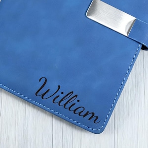 Gepersonaliseerde notitieboekjes van veganistisch leer: A5-notitieboekje met monogram