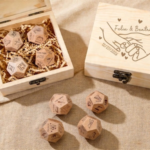 Date Night Dice Game, Personalized Couples Gift, Anniversary Valentine's Idea, Romantic Decision Maker for Him Her