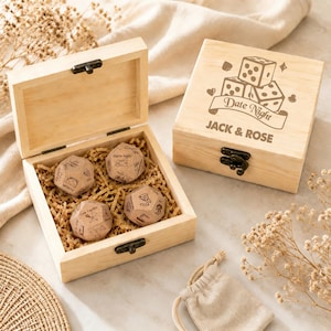 Personalized Date Night Dice Game, Romantic Couples Decision Maker