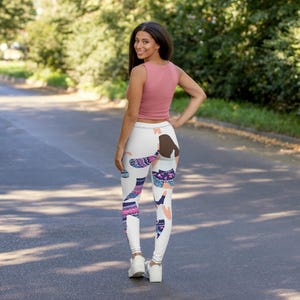 Women&#39;s Casual Spandex Leggings - Colorful Activewear, Fitness Leggings, Yoga Pants, Everyday Wear, Trendy Workout Gear