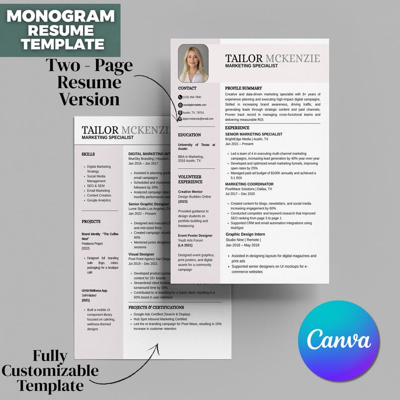 Monogram Resume Template, CV Template Modern, CV Professional, Instant Download, Canva Editable, Professional Resume Templates.
Monogram Resume, Cv Template Word, Resume Google Doc, Cv Google Docs, CV Template Modern, CV Professional, Resume Template 1 To 4 Page