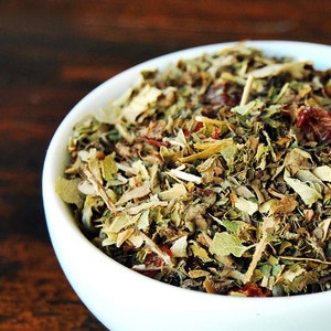 Detox Herbal Tea Blend / Loose Leaf Tea / Organic Healing Tea / Tulsi Rose Spearmint (3oz Bag)