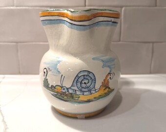 Vintage Italian Faience Creamer Pitcher