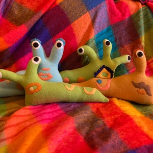 Silly stuffed slugs,