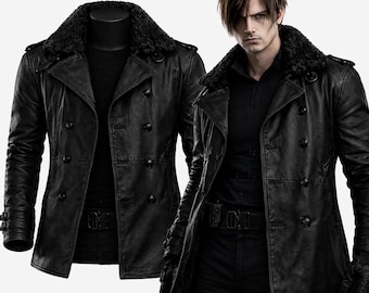 Leon S Kennedy RE9 Requiem-jacka, Resident Evil Leon Cosplay-jacka Gamer-inspirerad kappa