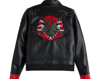 Chaqueta de cosplay inspirada en Arcane Vi / Disfraz de luchador de foso de League of Legends de cuero negro