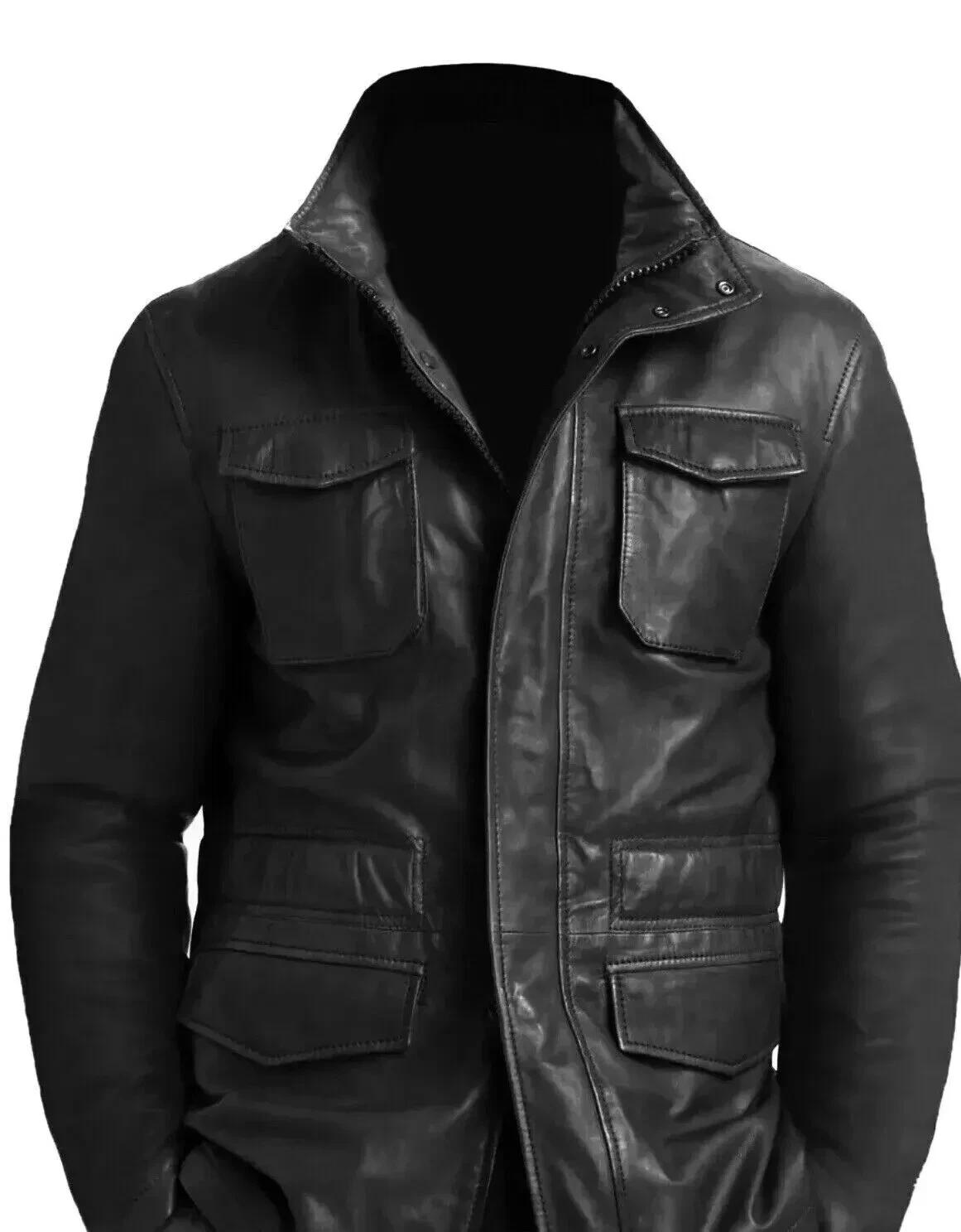 Mens M65 Leather Field Jacket - Etsy
