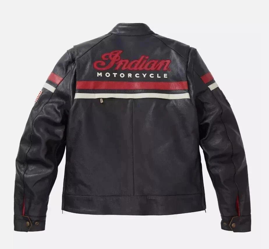 新品ハンドメイドインディアンモーターサイクル本牛革フリーウェイ