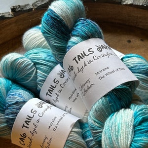 Moiraine Sedai - Wheel of Time Collection - Chartreux  - Fingering Weight Yarn - Superwash Merino - Nylon - Silver Stellina