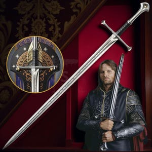 Handmade Custom Forged Fantasy Sword, Master Replica Sword, Sword for Collectors & Display, Steel Sword with Scabbard, Gift for Him