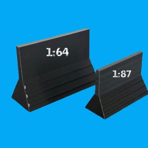 Two-Faced Mini Ramp – 3D Printed Monster Truck Ramp – Durable PETG (1:87 Scale)