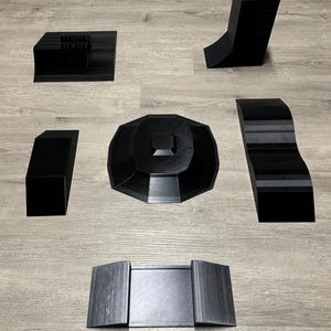 Full 6-Ramp Set – 3D Printed Monster Truck Ramps – Durable PETG (1:64 Scale)