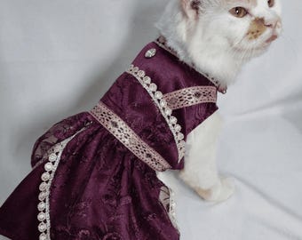 Traditional Pet Clothes – Indian & Middle Eastern Inspired Cat and Dog Outfit, Modest Kurta and Dress for Cats and Small Dogs Unique Gift
