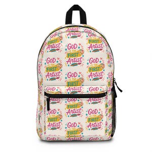 Inspired Artist Backpack - Perfect for Creative Souls, School, Gifts, Artists, Inspirational Quotes