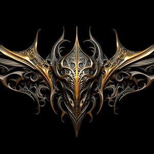 Impression d'art crâne de dragon | Art mural couple unique | Décoration d'intérieur gothique | Poster et toile esthétiques Skull Skull | Idée cadeau | Crâne d'or en dragon