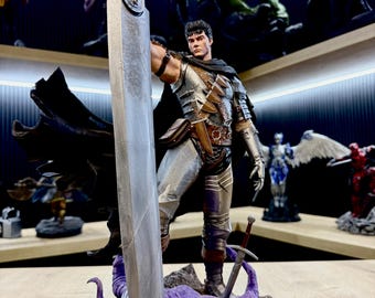 Handmade Berserk Figure – Guts Anime/Manga Statue | Dark Fantasy Collector’s Item