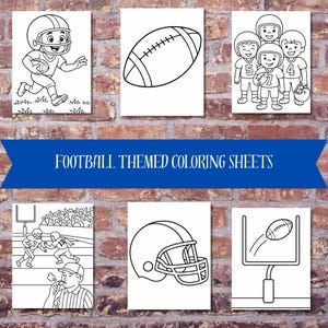 Pacote de Desenhos de Futebol para Colorir – Atividade para Imprimir para Festa de Futebol Infantil | Jogador de Futebol, Capacete, Traves de Gol, Cena de Jogo - Tema Futebol