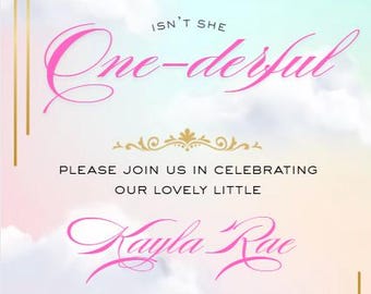 Onederful ersten Geburtstags-Einladungs-Party-Thema One-Derful