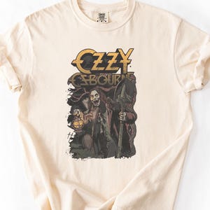 Vintage Ozzy Osbourne Graveyard T-Shirt, Gothic Rock Tee, Horror Metal Shirt, Retro Music Fan Gift, Spooky Concert Band Shirt