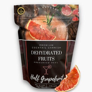 Dehydrated Half Grapefruit Slice | 40± Slices | DRIED FRUITS for Cocktail Garnishes & More