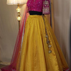 Yellow haldi  lehenga set