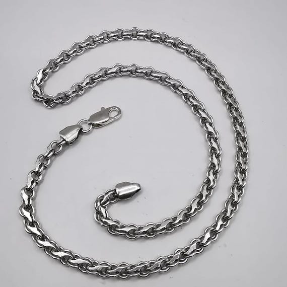 Vintage 925 Sterling Silver Chain Necklace | Signed Silver Jewelry