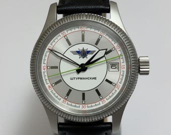 Vintage Men's Poljot Shturmanskie Mechanical Watch USSR Air Force Pilot 2614 gift for him gift