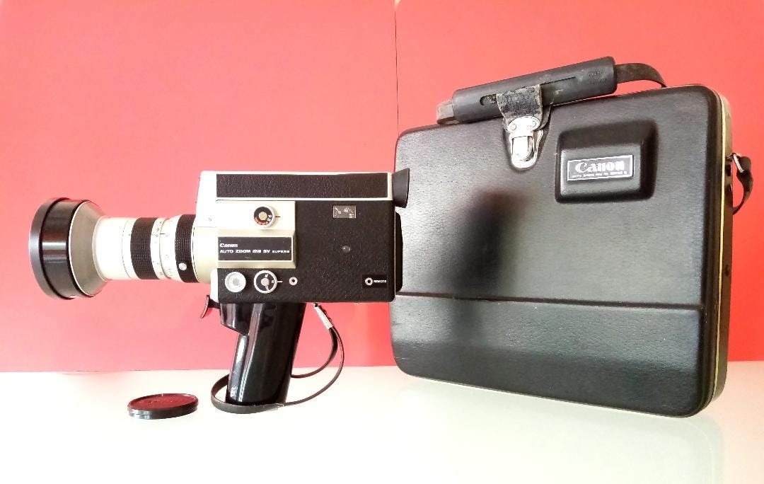 Buy Vintage Design// Canon Auto Zoom 518 SV. Super 8 Movie Camera