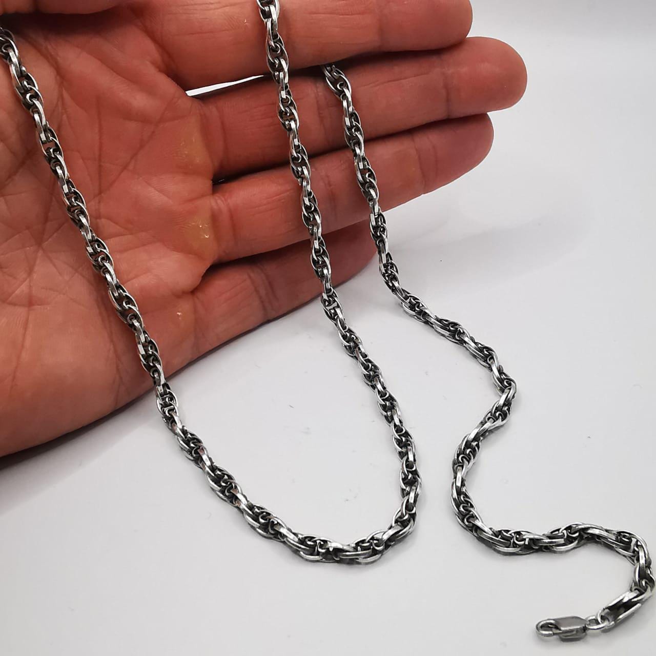 ヴィンテージ 925 スターリングシルバー チェーンネックレス | サイン 
