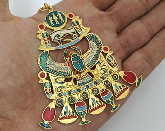 ユニークなエジプトのスカラベキーホルダーセット - 高品質の