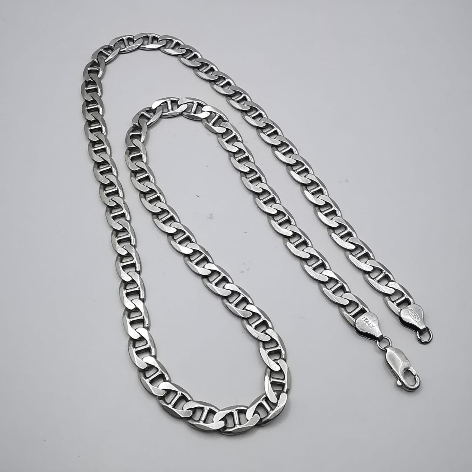 Vintage Jewelry Chain, 925 Sterling Silver, Signed 43,12g - Etsy