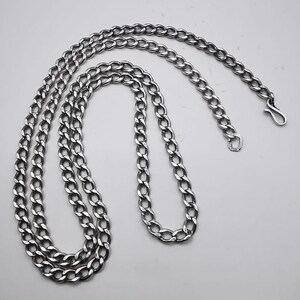 Vintage Sterling Silver Chain Necklace: Signed 925, 22.39g