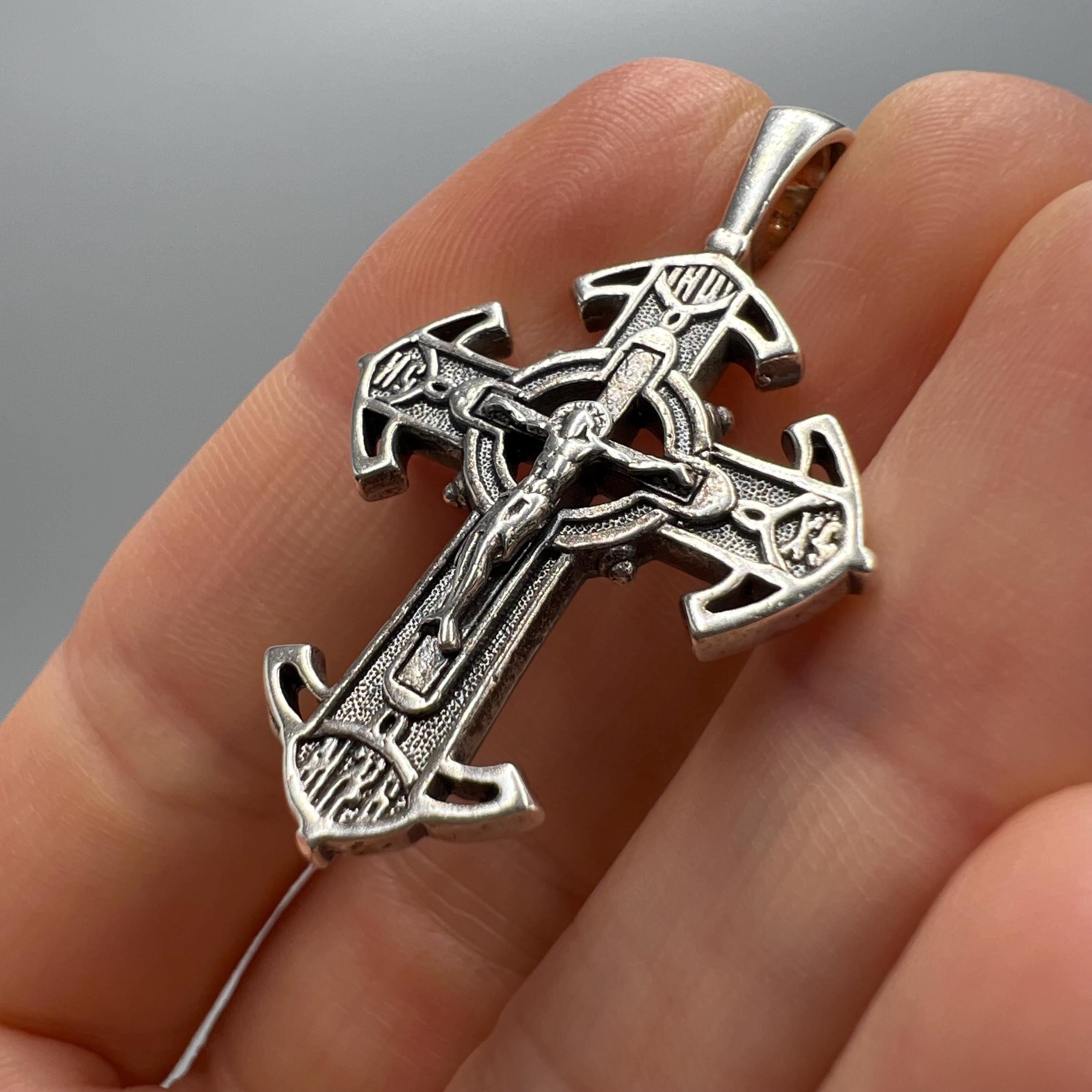 Vintage Sterling Silver 925 Cross Pendant (5.86gr) - Etsy 日本