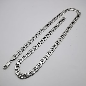 Vintage 925 Sterling Silver Chain Necklace: Signed Jewelry, 43.12g