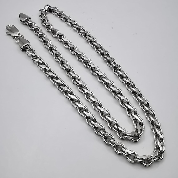 Vintage 925 Sterling Silver Chain Necklace | Signed Silver Jewelry