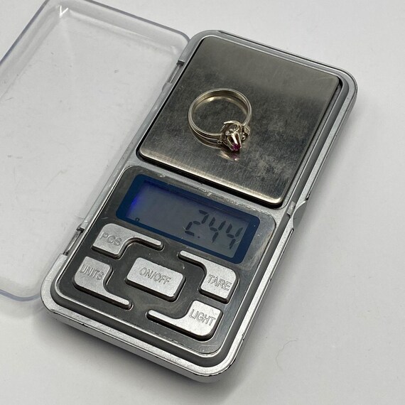 Vintage Soviet Ruby Ring – 925 Sterling Silver US… - image 5