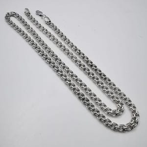 Vintage Sterling Silver Chain Necklace - Signed 925, 26.08g