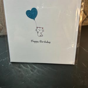 Cartão de aniversário feito à mão