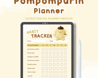 Cute Pink Digital Planner Kawaii Goodnotes Journal With Daily Weekly ...