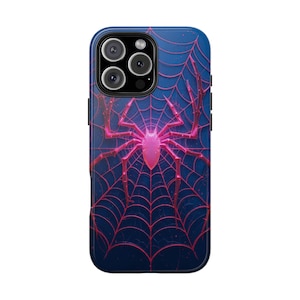 Spider Phone Case, Halloween Gift, Spider Web Design Phone Case, iPhone 16 15 14 13 12 11 Pro Max, Samsung Galaxy S25 S24 S23 S22 Ultra