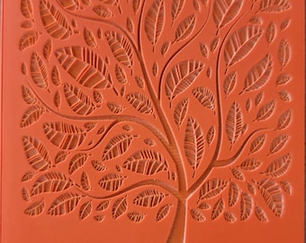 Cabtopia| Tree of Life |~3x4 in Texture Mat for Clay| Clay pattern stamps| Polymer clay texture and PMC TM528