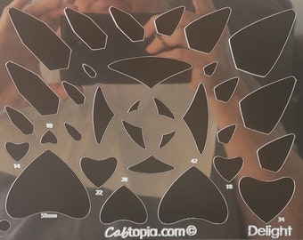 Delight Template Crystal Clear Cabochon, Lapidary, Jewelry