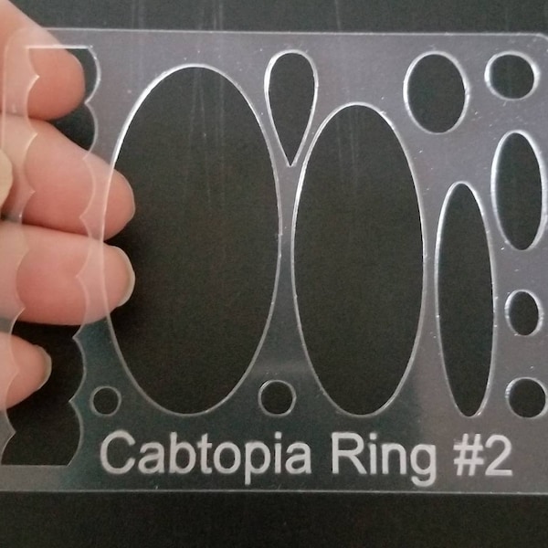 Cabtopia Ring Template #2 Crystal Clear