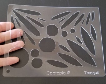 Tranquil Cabtopia Crystal Clear Cabochon, Lapidary, Jewelry Template Stencil